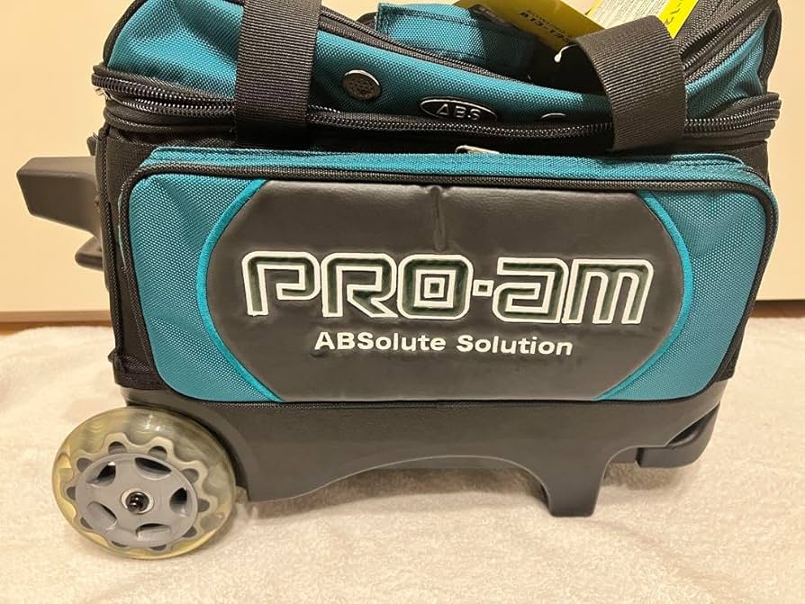 ProAm ボウリングバッグ キャスター付き 青/黒 ABS素材 PRO-AM ボウリングバッグ キャスター付きABS